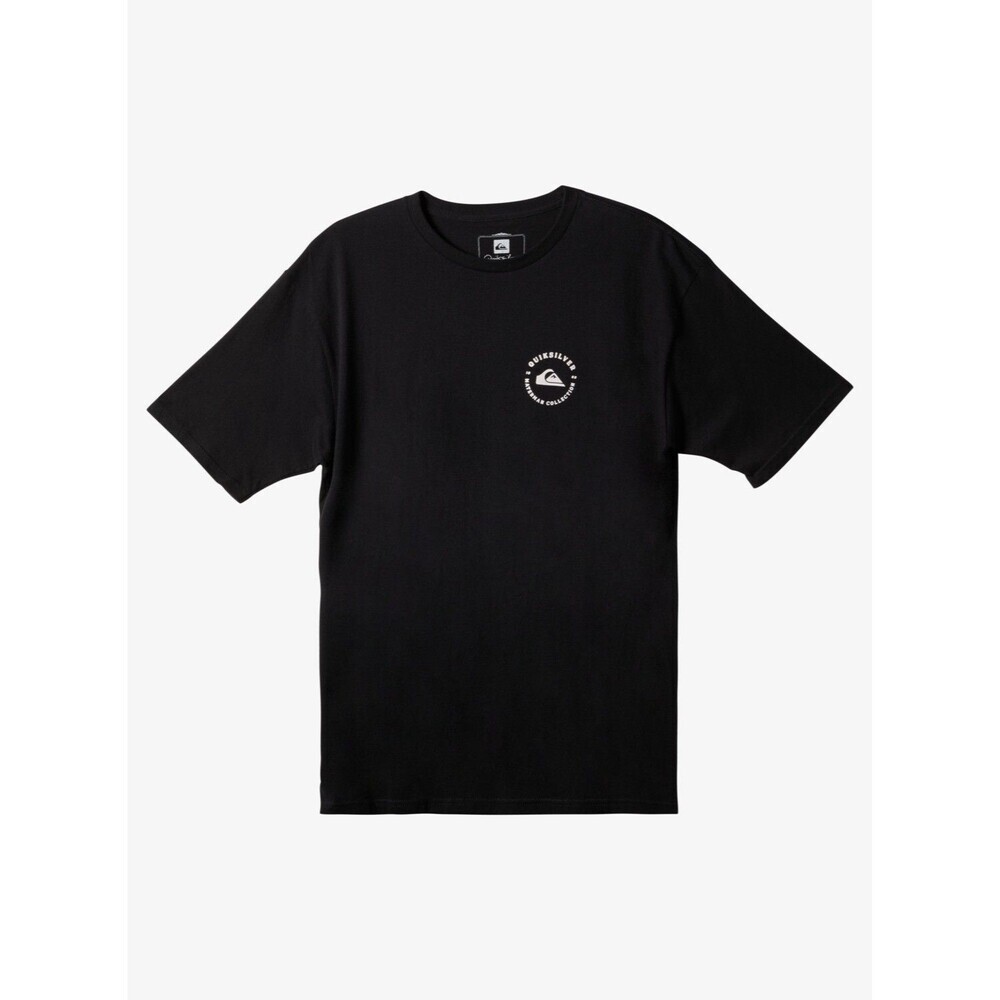 Quiksilver Waterman Men's A Proper Pint Short Sleeves Cotton T-shirt Black Small
